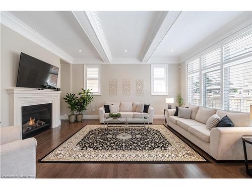 147 Mcwilliams Crescent, Oakville, ON - Indoor Photo Showing Living Room With Fireplace