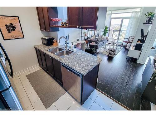 1102-2325 Central Park Drive, Oakville, ON - Indoor Photo Showing Kitchen With Double Sink