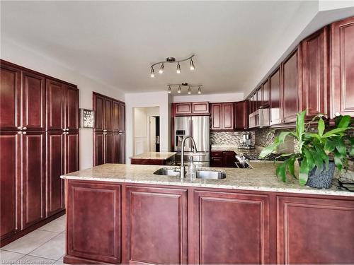 2051 Deer Run Avenue, Burlington, ON - Indoor Photo Showing Kitchen With Double Sink