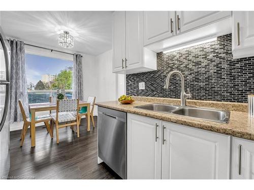 12-293 Limeridge Road W, Hamilton, ON - Indoor Photo Showing Kitchen With Double Sink