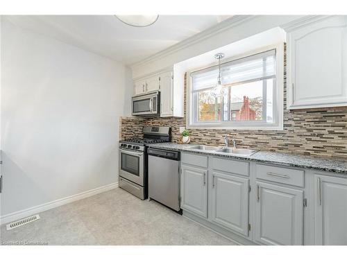 342 Catharine Street N, Hamilton, ON - Indoor Photo Showing Kitchen With Double Sink