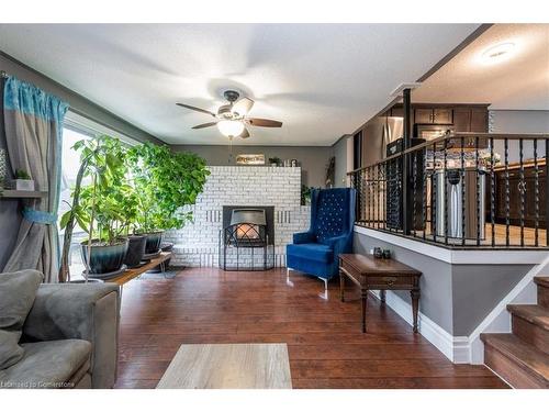 8 Wells Crescent, Barrie, ON - Indoor Photo Showing Living Room With Fireplace