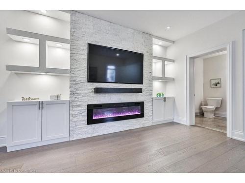 1562 Edencrest Drive, Mississauga, ON - Indoor Photo Showing Living Room With Fireplace