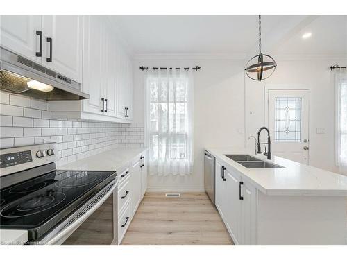 35 Britannia Avenue, Hamilton, ON - Indoor Photo Showing Kitchen With Stainless Steel Kitchen With Double Sink With Upgraded Kitchen