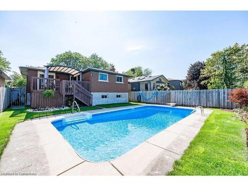 364 Roselawn Place, Waterloo, ON - Outdoor With In Ground Pool With Deck Patio Veranda With Backyard