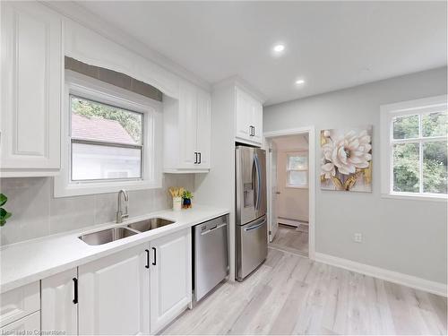 619 Princess Street, Woodstock, ON - Indoor Photo Showing Kitchen With Stainless Steel Kitchen With Double Sink