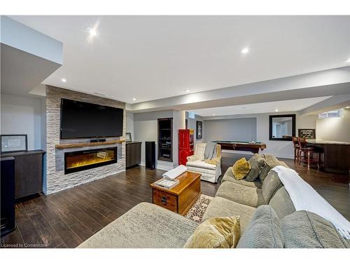 298 Eaton Street, Georgetown, ON - Indoor Photo Showing Living Room With Fireplace