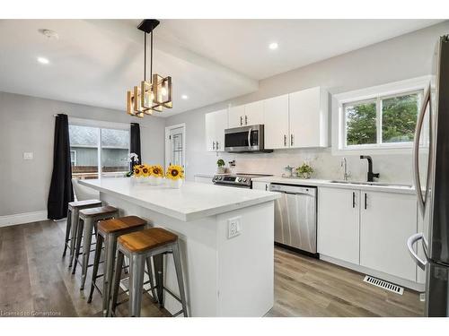 59 Stanley Street, Brantford, ON - Indoor Photo Showing Kitchen With Stainless Steel Kitchen With Upgraded Kitchen