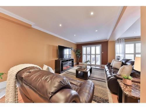 4061 Rolling Valley Drive, Mississauga, ON - Indoor Photo Showing Living Room With Fireplace