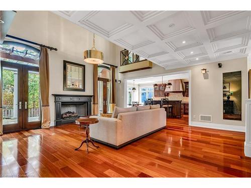 230 Winterborne Gate, Mississauga, ON - Indoor Photo Showing Living Room With Fireplace