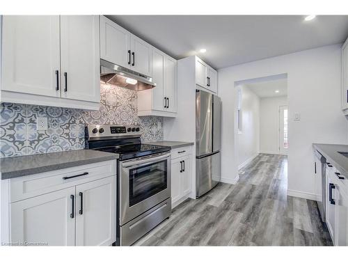 631 Queensdale Avenue E, Hamilton, ON - Indoor Photo Showing Kitchen With Stainless Steel Kitchen With Upgraded Kitchen