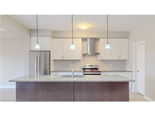 929 Robert Ferrie Drive, Kitchener, ON - Indoor Photo Showing Kitchen With Stainless Steel Kitchen With Double Sink With Upgraded Kitchen