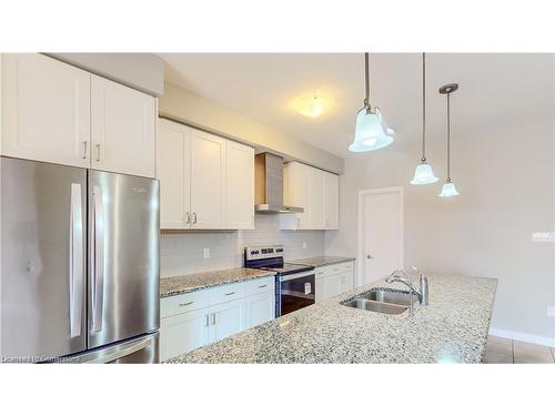 929 Robert Ferrie Drive, Kitchener, ON - Indoor Photo Showing Kitchen With Stainless Steel Kitchen With Double Sink With Upgraded Kitchen