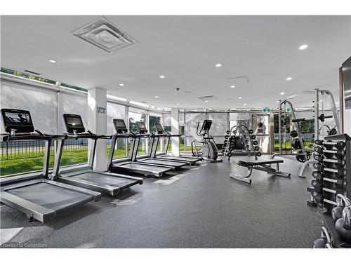 208-330 Rathburn Road W, Mississauga, ON - Indoor Photo Showing Gym Room