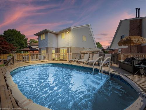 3 Borodino Court, Hamilton, ON - Outdoor With Above Ground Pool