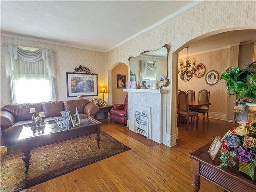 Main-529 Christina Street N, Sarnia, ON - Indoor Photo Showing Living Room With Fireplace