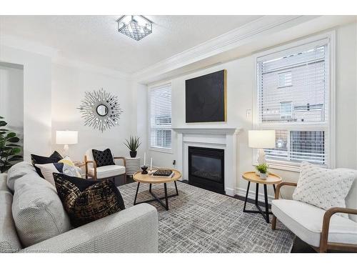 1087 Tupper Drive, Milton, ON - Indoor Photo Showing Living Room With Fireplace