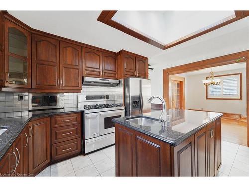 1 Halam Avenue, Hamilton, ON - Indoor Photo Showing Kitchen With Double Sink