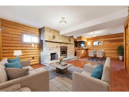 1 Halam Avenue, Hamilton, ON - Indoor Photo Showing Living Room With Fireplace