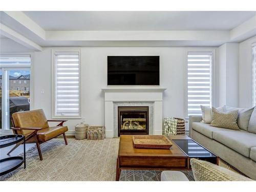 189 Granite Ridge Trail, Waterdown, ON - Indoor Photo Showing Living Room With Fireplace