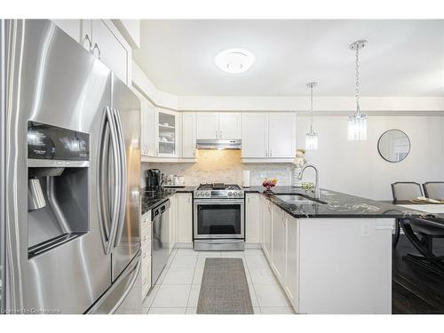 106 Lemieux Court, Milton, ON - Indoor Photo Showing Kitchen With Stainless Steel Kitchen With Upgraded Kitchen