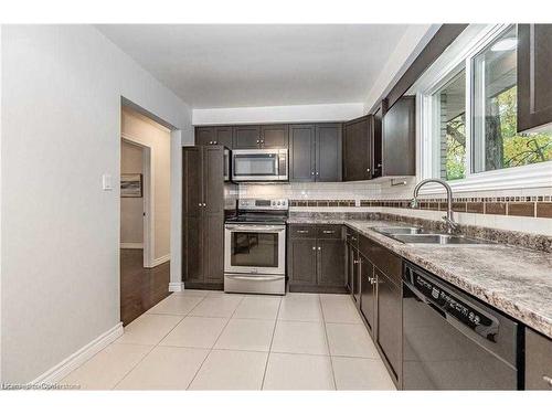 Upper-604 Glen Forrest Boulevard, Waterloo, ON - Indoor Photo Showing Kitchen With Double Sink