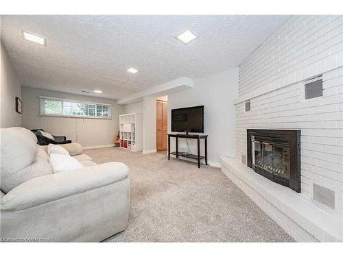 Upper-604 Glen Forrest Boulevard, Waterloo, ON - Indoor Photo Showing Living Room With Fireplace