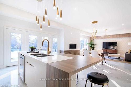 166 Concession Street, Hamilton, ON - Indoor Photo Showing Kitchen With Double Sink With Upgraded Kitchen