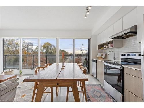 A316-1117 Cooke Blvd Boulevard, Burlington, ON - Indoor Photo Showing Kitchen With Stainless Steel Kitchen