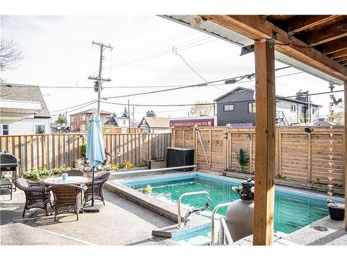 252 Walter Avenue N, Hamilton, ON - Outdoor With In Ground Pool