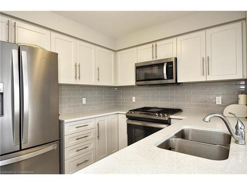 1329 Calais Drive, Woodstock, ON - Indoor Photo Showing Kitchen With Stainless Steel Kitchen With Double Sink With Upgraded Kitchen