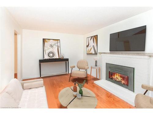 243 Highview Drive, Kitchener, ON - Indoor Photo Showing Living Room With Fireplace