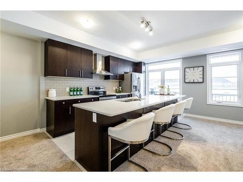 66 Wheat Lane, Kitchener, ON - Indoor Photo Showing Kitchen With Double Sink