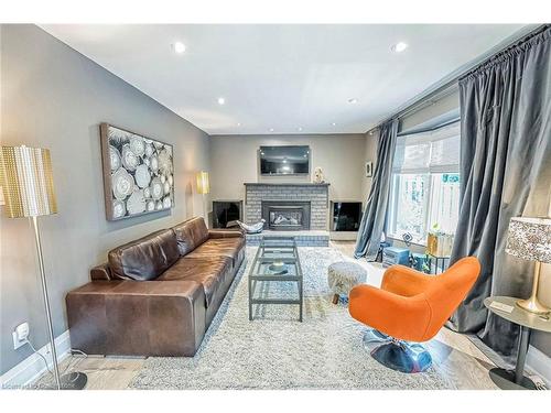 680 Powell Court, Burlington, ON - Indoor Photo Showing Living Room With Fireplace