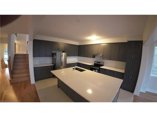 889 Knights Lane, Woodstock, ON - Indoor Photo Showing Kitchen With Double Sink