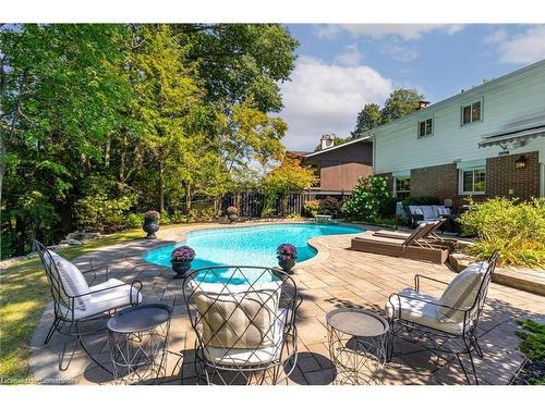 1123 Fair Birch Drive, Mississauga, ON - Outdoor With In Ground Pool With Deck Patio Veranda