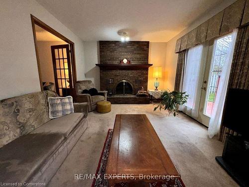 75 Wendy Crescent, London, ON - Indoor Photo Showing Living Room With Fireplace