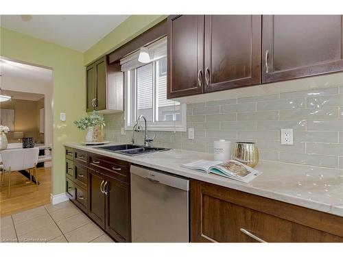 15 Cindy Avenue, Cambridge, ON - Indoor Photo Showing Kitchen With Double Sink