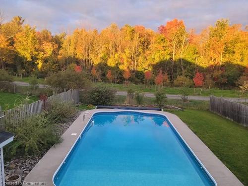 28 Sun King Crescent, Barrie, ON - Outdoor With In Ground Pool With Backyard