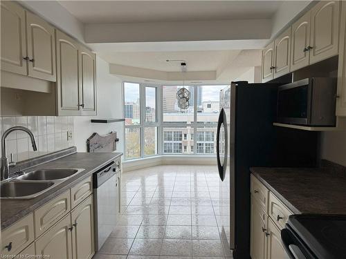 901-67 Caroline Street S, Hamilton, ON - Indoor Photo Showing Kitchen With Double Sink