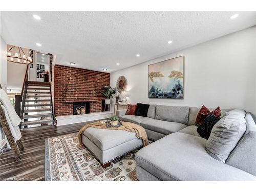 53 Winding Way, Brantford, ON - Indoor Photo Showing Living Room With Fireplace