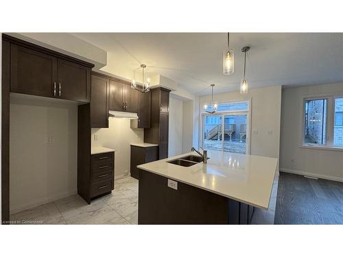 28 Sagewood Drive, Hamilton, ON - Indoor Photo Showing Kitchen With Double Sink