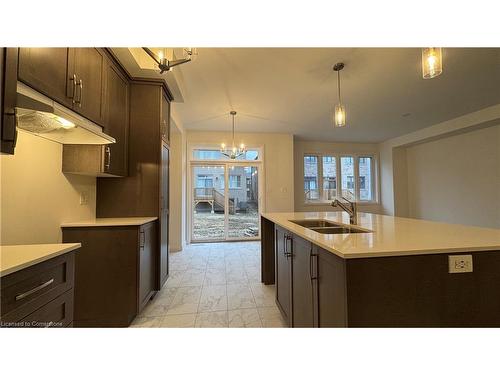 28 Sagewood Drive, Hamilton, ON - Indoor Photo Showing Kitchen With Double Sink