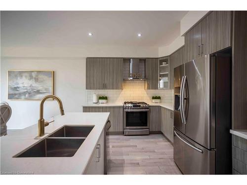 103 Kay Crescent, Fergus, ON - Indoor Photo Showing Kitchen With Stainless Steel Kitchen With Double Sink With Upgraded Kitchen