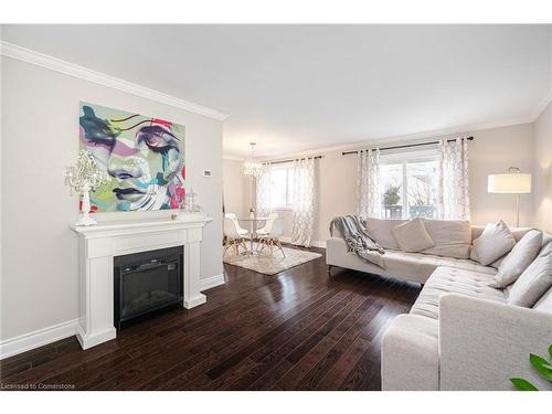 62 Berkshire Square, Brampton, ON - Indoor Photo Showing Living Room With Fireplace