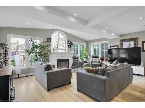 99 Westwinds Drive, London, ON - Indoor Photo Showing Living Room With Fireplace