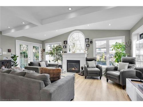 99 Westwinds Drive, London, ON - Indoor Photo Showing Living Room With Fireplace