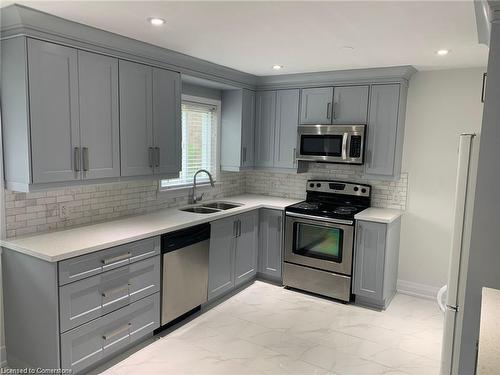 Main-24 Manor Road, St. Catharines, ON - Indoor Photo Showing Kitchen With Stainless Steel Kitchen With Double Sink