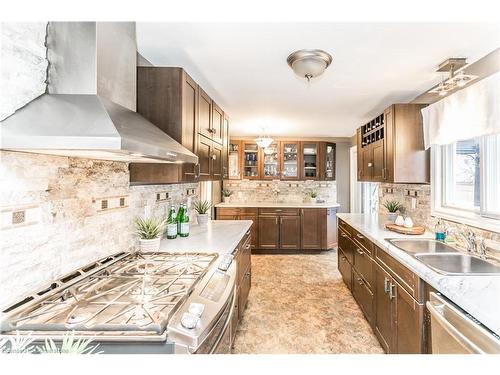 20 Chelvin Drive, Halton Hills, ON - Indoor Photo Showing Kitchen With Double Sink