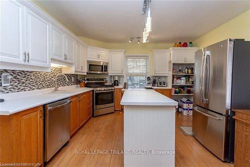 35 William Street, St. Thomas, ON - Indoor Photo Showing Kitchen With Double Sink